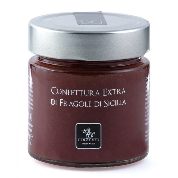 Vincente Delicacies - Confettura Extra di Fragole di Sicilia - Marmellate e Confetture Artigianali