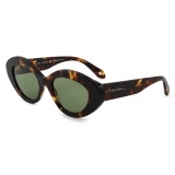 Giorgio Armani - Women’s Oval Sunglasses - Tortoiseshell Orange - Sunglasses - Giorgio Armani Eyewear