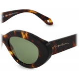 Giorgio Armani - Occhiali da Sole Donna Forma Ovale - Arancione Tartarugato - Occhiali da Sole - Giorgio Armani Eyewear