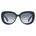 Giorgio Armani - Women’s Oval Sunglasses - Blue - Sunglasses - Giorgio Armani Eyewear