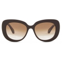 Giorgio Armani - Occhiali da Sole Donna Forma Ovale - Marrone - Occhiali da Sole - Giorgio Armani Eyewear