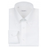 Viola Milano - Solid Carlo Riva Oxford/Linen Button-Down Shirt - White - Handmade in Italy - Luxury Exclusive Collection