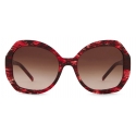 Giorgio Armani - Women’s Oversized Sunglasses - Tortoiseshell Red - Sunglasses - Giorgio Armani Eyewear