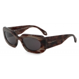 Giorgio Armani - Women’s Rectangular Sunglasses - Tortoiseshell Grey - Sunglasses - Giorgio Armani Eyewear