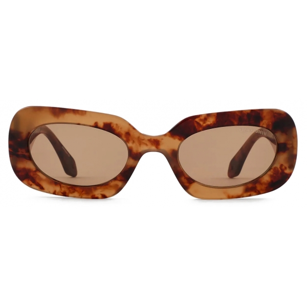 Giorgio Armani - Women’s Rectangular Sunglasses - Tortoiseshell Yellow - Sunglasses - Giorgio Armani Eyewear