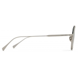 Giorgio Armani - Women’s Round Sunglasses - Pale Silver Gold - Sunglasses - Giorgio Armani Eyewear