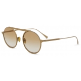 Giorgio Armani - Women’s Round Sunglasses - Pale Gold Light Brown - Sunglasses - Giorgio Armani Eyewear