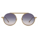 Giorgio Armani - Women’s Round Sunglasses - Pale Silver Gold - Sunglasses - Giorgio Armani Eyewear