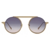 Giorgio Armani - Women’s Round Sunglasses - Pale Silver Gold - Sunglasses - Giorgio Armani Eyewear