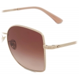 Giorgio Armani - Women’s Square Sunglasses - Pale Gold Brown Gradient - Sunglasses - Giorgio Armani Eyewear