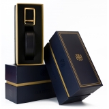 Goldfels - Gold I - Calfskin Jet Black - Black - Belt - Made in Italy - Luxury Exclusive Collection
