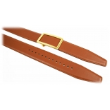 Goldfels - Gold I - Calfskin Cognac Brown - Brown - Belt - Made in Italy - Luxury Exclusive Collection