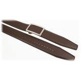 Goldfels - Palladium I - Calfskin Chocolate Brown - Brown - Belt - Made in Italy - Luxury Exclusive Collection