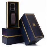 Goldfels - Palladium I - Calfskin Chocolate Brown - Marrone - Cintura - Made in Italy - Luxury Exclusive Collection