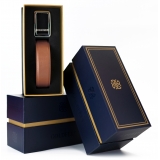 Goldfels - Palladium I - Calfskin Cognac Brown - Brown - Belt - Made in Italy - Luxury Exclusive Collection