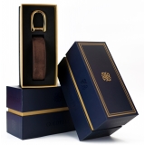 Goldfels - Gold II - Suede Havana Brown - Marrone - Cintura - Made in Italy - Luxury Exclusive Collection