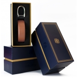 Goldfels - Palladium II - Calfskin Cognac Brown - Marrone - Cintura - Made in Italy - Luxury Exclusive Collection