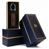 Goldfels - Palladium II - Suede Havana Brown - Marrone - Cintura - Made in Italy - Luxury Exclusive Collection