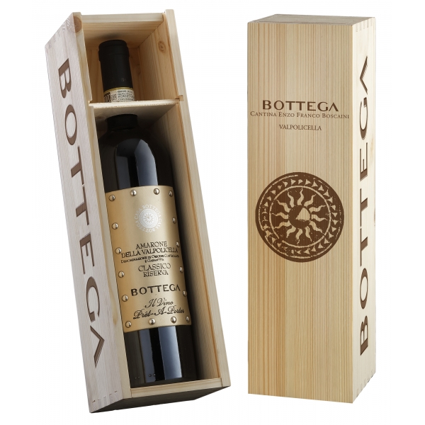 Bottega - Amarone of Valpolicella Classic Reserve D.O.C.G. Bottega - Pret a Porter - Wooden Gift Box - Red Wines