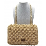 CapriNina - Ninetta Silke - Fine Bag Handmade in Capri - Gold - Handmade in Italy - Exclusive Luxury