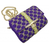 CapriNina - CapriGu - Fine Bag Handmade in Capri - Violet - Handmade in Italy - Exclusive Luxury