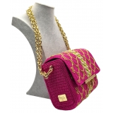 CapriNina - CapriGu - Fine Bag Handmade in Capri - Fuchsia - Handmade in Italy - Exclusive Luxury