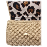 CapriNina - Ninetta Silke - Fine Bag Handmade in Capri - Beige - Handmade in Italy - Exclusive Luxury