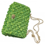 CapriNina - Ninetta Versy - Fine Bag Handmade in Capri - Double Green - Handmade in Italy - Exclusive Luxury