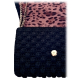 CapriNina - Ninetta Versy - Fine Bag Handmade in Capri - Black Gold - Handmade in Italy - Exclusive Luxury