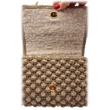 CapriNina - Ninetta Versy - Fine Bag Handmade in Capri - Gold - Handmade in Italy - Exclusive Luxury