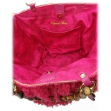 CapriNina - Le Charleston - Borsa Pregiata Relizzata a Mano a Capri - Fucsia - Handmade in Italy - Exclusive Luxury