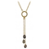 Tsars Collection - Necklace with 3 Black Eggs - Handmade in Swiss - Luxury Exclusive Collection
