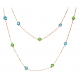 Tsars Collection - Tamara Romantic Garden Necklace 90 cm - Handmade in Swiss - Luxury Exclusive Collection