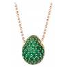 Tsars Collection - Green 9nine Silver Necklace - Handmade in Swiss - Luxury Exclusive Collection