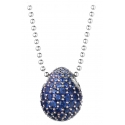 Tsars Collection - Blue 9nine Silver Necklace - Handmade in Swiss - Luxury Exclusive Collection