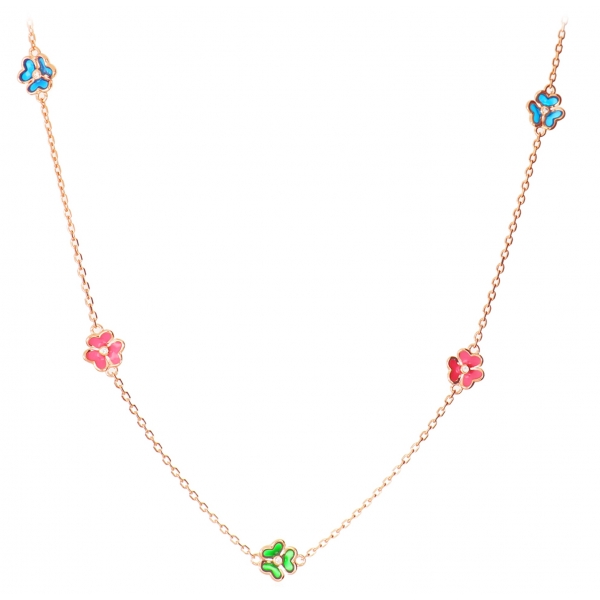 Tsars Collection - Tamara Romantic Garden Necklace 60 cm - Handmade in Swiss - Luxury Exclusive Collection