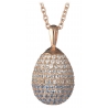 Tsars Collection - Collana in Argento con Zirconi Sfumati Azzurri - Handmade in Swiss - Luxury Exclusive Collection