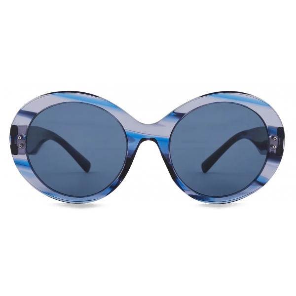 Giorgio Armani - Women’s Round Sunglasses - Blue - Sunglasses - Giorgio Armani Eyewear
