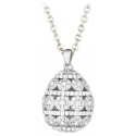 Tsars Collection - Collana Alexandra Pavè Orizzontale Bianco - Handmade in Swiss - Luxury Exclusive Collection