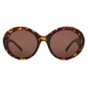 Giorgio Armani - Women’s Round Sunglasses - Havana Brown - Sunglasses - Giorgio Armani Eyewear