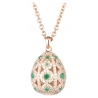 Tsars Collection - Collana Alexandra Pavè Verticale Verde - Handmade in Swiss - Luxury Exclusive Collection