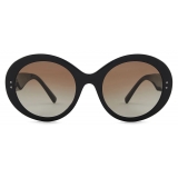 Giorgio Armani - Occhiali da Sole Donna Forma Rotonda - Nero - Occhiali da Sole - Giorgio Armani Eyewear