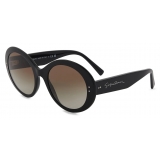 Giorgio Armani - Occhiali da Sole Donna Forma Rotonda - Nero - Occhiali da Sole - Giorgio Armani Eyewear