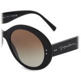 Giorgio Armani - Occhiali da Sole Donna Forma Rotonda - Nero - Occhiali da Sole - Giorgio Armani Eyewear