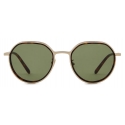 Giorgio Armani - Men’s Panto Sunglasses - Light Gold Green - Sunglasses - Giorgio Armani Eyewear