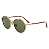 Giorgio Armani - Men’s Panto Sunglasses - Light Gold Green - Sunglasses - Giorgio Armani Eyewear