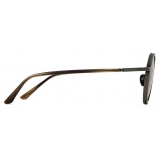Giorgio Armani - Men’s Panto Sunglasses - Gunmetal Olive Green - Sunglasses - Giorgio Armani Eyewear