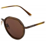 Giorgio Armani - Men’s Panto Sunglasses - Matte Bronze Brown - Sunglasses - Giorgio Armani Eyewear