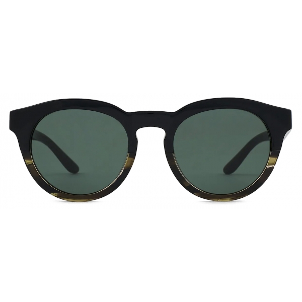 Giorgio Armani - Occhiali da Sole Uomo Forma Phantos - Nero Verde Rigato - Occhiali da Sole - Giorgio Armani Eyewear