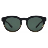 Giorgio Armani - Occhiali da Sole Uomo Forma Phantos - Nero Verde Rigato - Occhiali da Sole - Giorgio Armani Eyewear